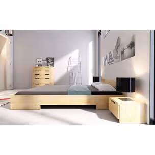 Łóżko drewniane sosnowe SPECTRUM Long 140x220 - naturalny