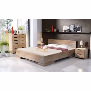 Łóżko drewniane bukowe SPECTRUM Maxi 90x200 - naturalny