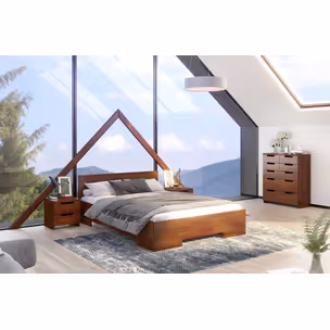 Łóżko drewniane sosnowe SPECTRUM Maxi&Long 140x220 - biały
