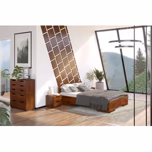 Łóżko drewniane sosnowe SPECTRUM Maxi&Long 90x220 - orzech
