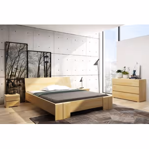 Łóżko drewniane sosnowe VESTRE Maxi 140x200 - naturalny