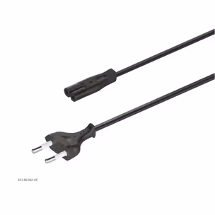 Przewód z wtyczką do małych urządzeń Hafele / C7 UE / 250 V / dł. 2 m