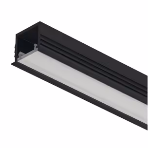 Profil wpuszczany LOOX5 1103 do taśm LED 8 mm - czarny/biały / gł. 12 mm / dł. 300 cm