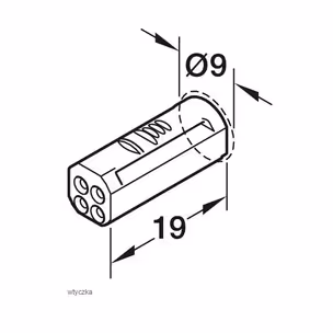 Przewód zasilający LOOX5 do taśmy LED Multi White / 8 mm / 12 V / AWG 20 / dł. 2 m