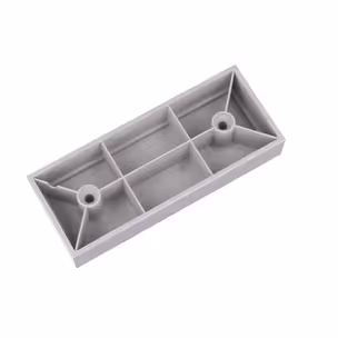 Nóżka prostokątna K160 - chrom mat / wys. 2 cm