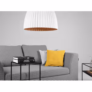 Lampa wisząca PLISSART L - biały/miedziany