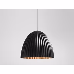 Lampa wisząca PLISSART L - czarny/miedziany