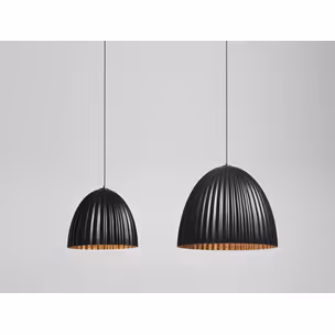 Lampa wisząca PLISSART L - czarny/miedziany