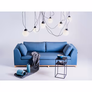 Lampa wisząca POPO GLASS M 3 - czarny