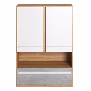 Szafka 2-drzwiowa PLANO PN-04 - dąb nash/biały/beton