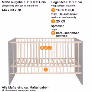 Zestaw mebli do pokoju dziecięcego MATS BABY 05 - szary