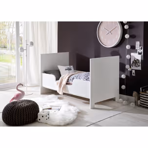 Łóżeczko dziecięce OLIVIA BABY 140x70 - biały mat