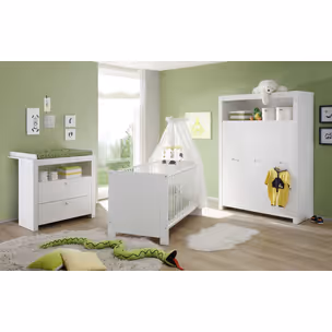 Łóżeczko dziecięce OLIVIA BABY 140x70 - biały mat