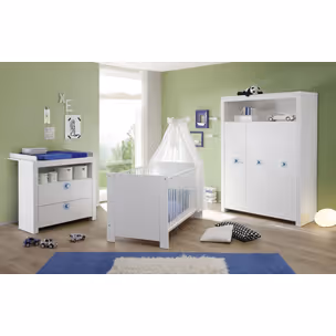 Łóżeczko dziecięce OLIVIA BABY 140x70 - biały mat