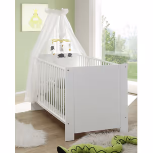 Łóżeczko dziecięce OLIVIA BABY 140x70 - biały mat