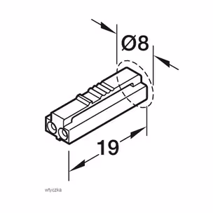 Przewód zasilający LOOX5 do modułów / dł. 2 m / 12 V / 24 AWG / 1.5 A