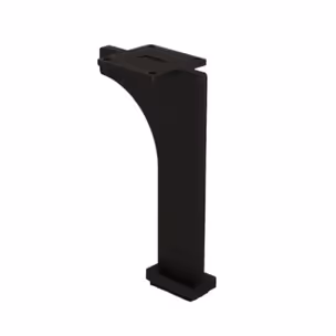 Nóżka meblowa NS35 Czarny Mat H=120 mm Stal grubość 4 mm