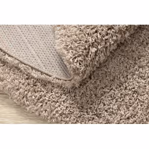 Dywan okrągły CAPPUCINO shaggy 5cm - beż