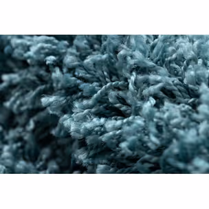 Dywan okrągły AZURE shaggy 5cm - niebieski