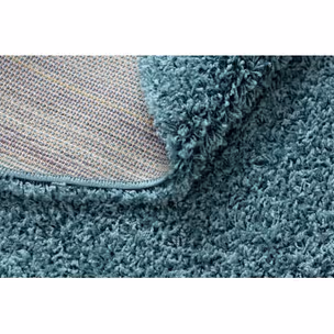 Dywan okrągły AZURE shaggy 5cm - niebieski