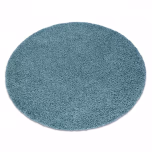 Dywan okrągły AZURE shaggy 5cm - niebieski