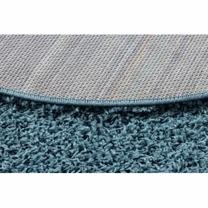 Dywan okrągły AZURE shaggy 5cm - niebieski