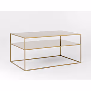 Stół kawowy TENSIO 2 FLOOR METAL 100x60 - złoty