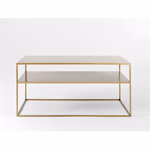 Stół kawowy TENSIO 2 FLOOR METAL 100x60 - złoty