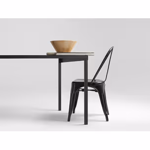 Stół jadalniany OBROOS METAL 140x80 - czarny