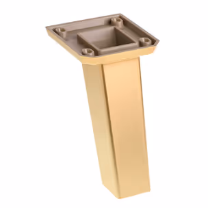 Nóżka K441 z płytką montażową - złoty mat lakier / wys. 12 cm