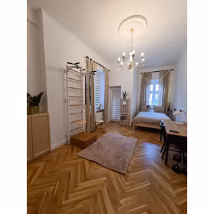 Drabinka gimnastyczna BenchK 721W + A204 z akcesoriami dziecięcymi - biały