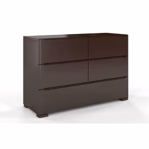 Komoda bukowa z 5 szufladami SPARTA - palisander