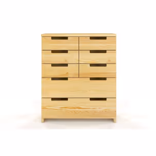 Komoda sosnowa SPECTRUM 8 szuflad - naturalny