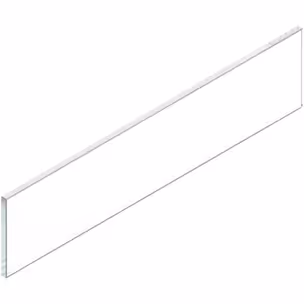 MERIVOBOX element dekoracyjny - bok, wysokość E, dł.=500 mm, szkło przezroczyste