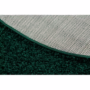 Dywan okrągły MALACHITE shaggy 5cm - butelkowa zieleń