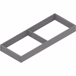 AMBIA-LINE ramki do szuflady standardowej, do LEGRABOX/MERIVOBOX, stal, dł.=550 mm, szerokość=200 mm+szary indium mat*P/U: 1