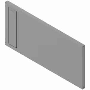 AMBIA-LINE listwa poprzeczna, do LEGRABOX/MERIVOBOX do szuflady z wysokim frontem (ZC7F400RSP), tworzywo+szary indium mat*P/U: 24