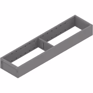 Ramki do szuflady AMBIA-LINE do Legrabox i Merivobox - szary / 10x45 cm