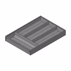 Wkład na sztućce AMBIA-LINE do Legrabox i Merivobox - szary indium / 30x55 cm