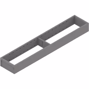 AMBIA-LINE ramki do szuflady standardowej, do LEGRABOX/MERIVOBOX, stal, dł.=550 mm, szerokość=100 mm+szary indium mat*P/U: 1