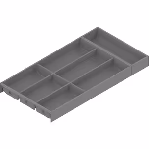 Wkład na sztućce AMBIA-LINE do Legrabox i Merivobox - szary indium / 30x60 cm