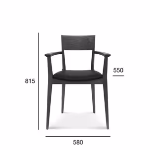 Krzesło B-0620 FAME twarde z podłokietnikami