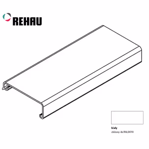 Listwa zamkowa FRAME górna (pokrywa) - biały alpejski / dł. 250 cm