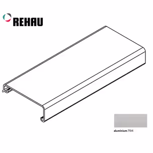Listwa zamkowa FRAME górna (pokrywa) - aluminium / dł. 250 cm