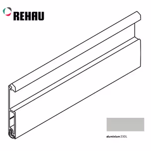 Listwa uchwytowa METALLIC-LINE KOMBI - aluminium / dł. 250 cm