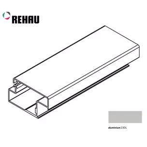 Listwa zamkowa FRAME dolna - aluminium / dł. 250 cm