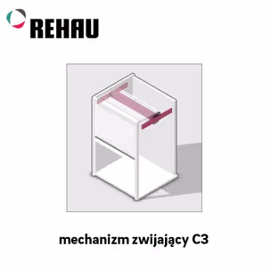 Mechanizm zwijający żaluzji C3 / 1200 mm