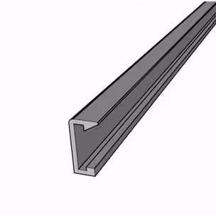 Pokrywa do prowadnicy TOP aluminium / długość 2500 mm