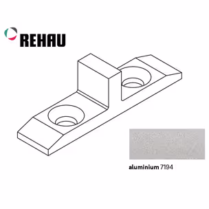 Środkowy element blokujący TOP BASIC, TOP, FRAME - aluminium