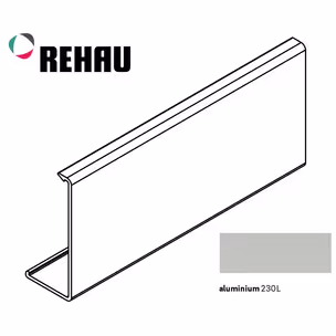 Pokrywa do prowadnicy METALLIC-LINE FRAME - aluminium / dł. 250 cm